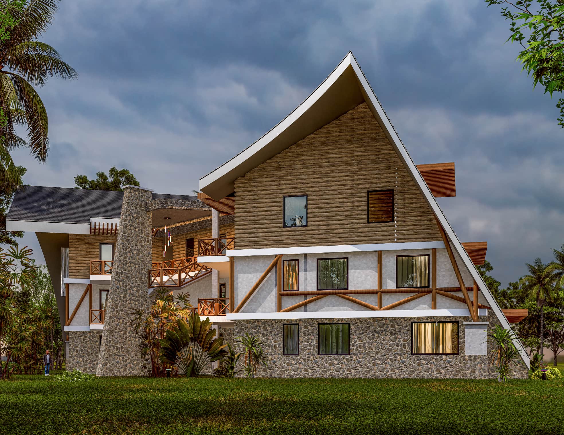Villa Typology A 2 Bedroom Semi – Detatched Villa